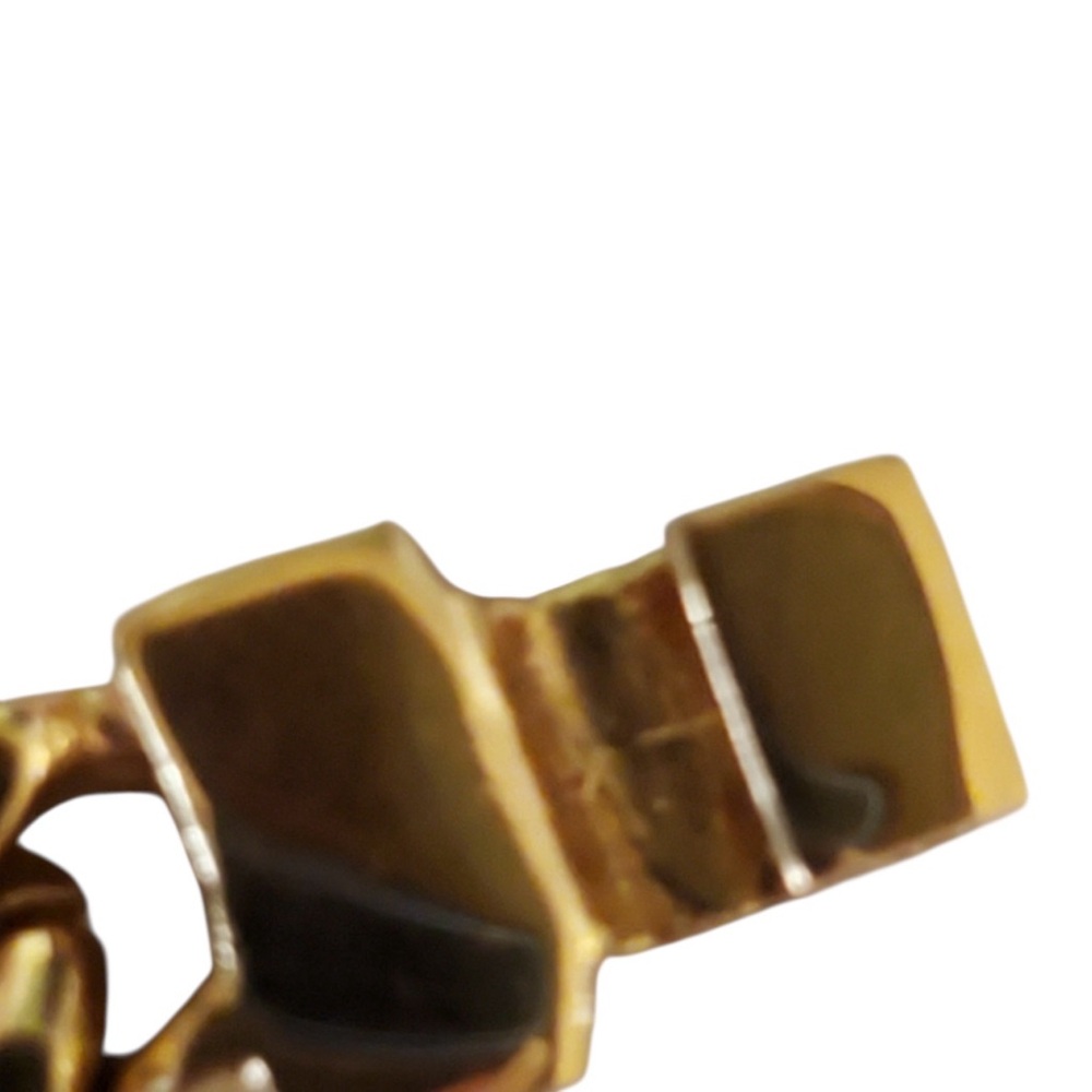 GIVENCHY- Gold-plated ID Bracelet. Chain Band. - Picture 3 of 6